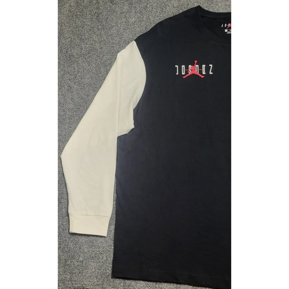 Nike Jordan Legacy AJ11 Long-Sleeve Black & White T-Shirt (CU1072-010) Size XXL